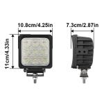 36V LED Mining Lights 27W Tractor LED Flood Lights IP67 Commercial