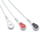 For Nihon Kohden Compatible Direct-Connect ECG Cable and leadwires 3Lead AHA