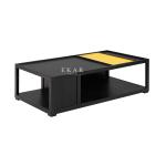 Fashion Designer Storage Rectangle Wood Coffee Table