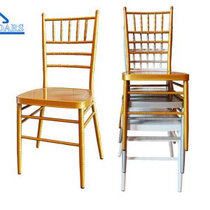 Wholesale Luxury Gold Metal Party Tent Accessories Banquet Chair With Cushion For Wedding from china suppliers