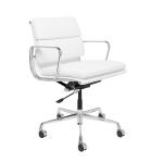 Modern Executive Leather Office Chair Soft Pad Aluminum Frame / Swivel Leather