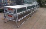Metal Galvanized Steel Round Bale Pasture Hay Rack Livestock Feeder