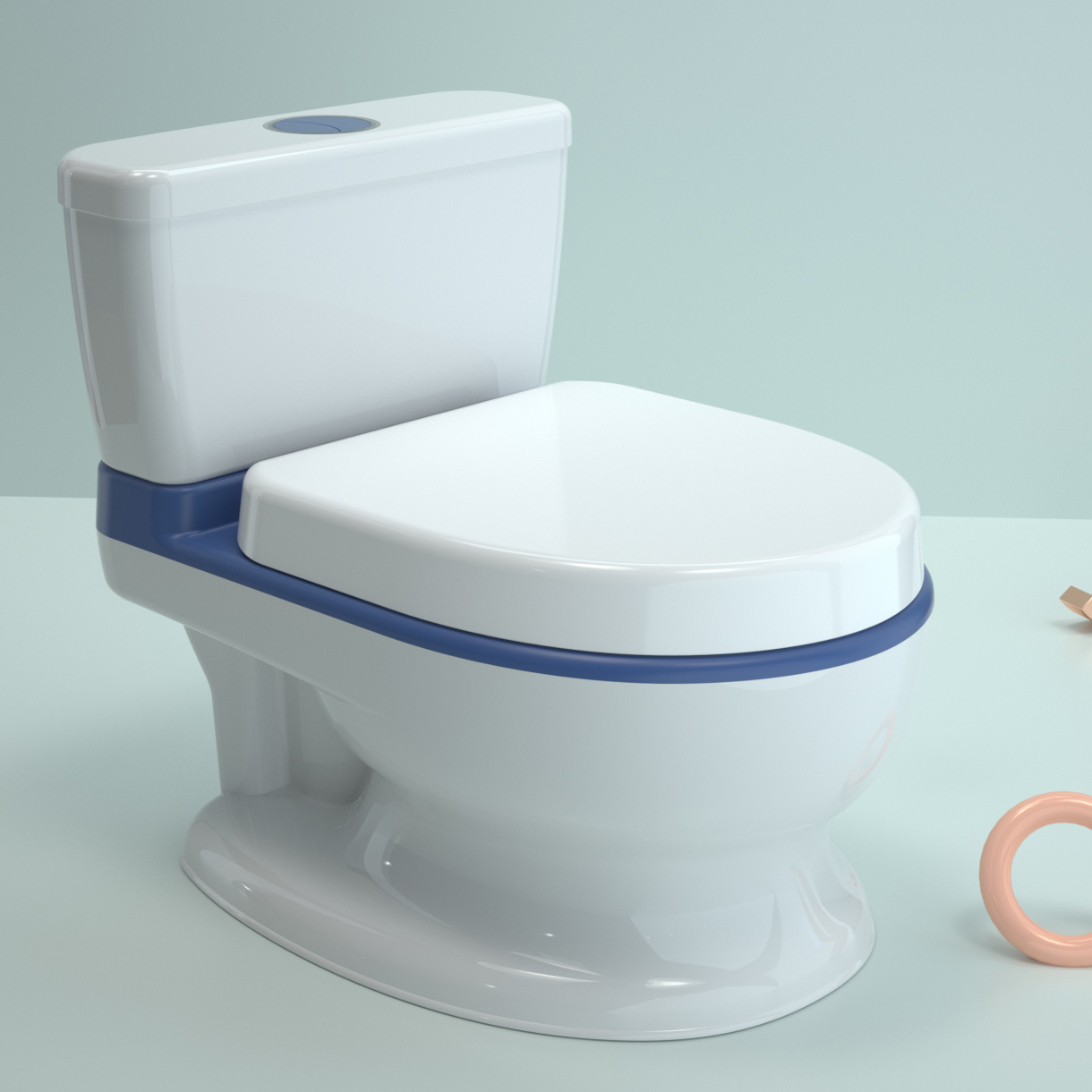 Eco Friendly Print Baby Potty Trainer Music Sound Toilet Lightweight Potty Training Seat for Kids