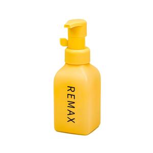 China Wholesale 380ml Empty Square PET Material Yellow Color Dense Foam Pump Cosmetics Packaging Bottle on sale