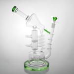 Huge Recycler Water Bong , 13" Bongs Birdcage Big Water Pipes 14mm Bowl