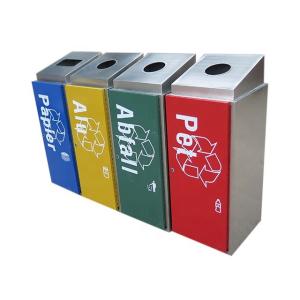Wholesale Stainless Steel 1000mm High Multi Compartment Trash Can from china suppliers