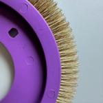 Textile Finishing LK Stenter Brush Wheel Purple Color Plactic Material Copper