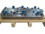One Row Progressive Punch Press Die , Sheet Metal Blanking Die For Brass Plate