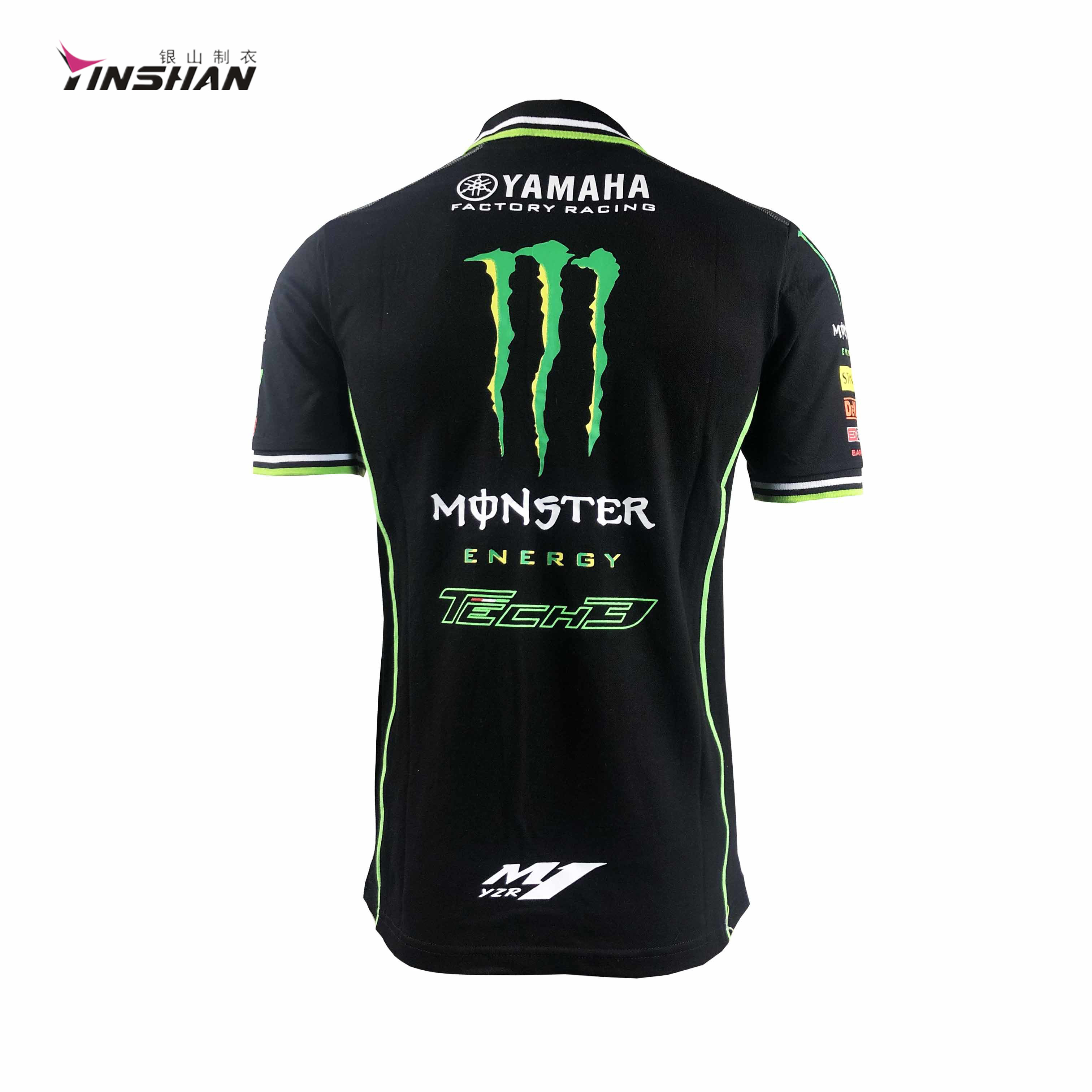 Custom Logo Printing Motor Sports Polo Shirt for Men Designed for Racing Enthusiasts
