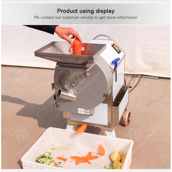 1.5KW 220V Vegetable Processing Machine Electric Commercial Fruit And Vegetable Cutter