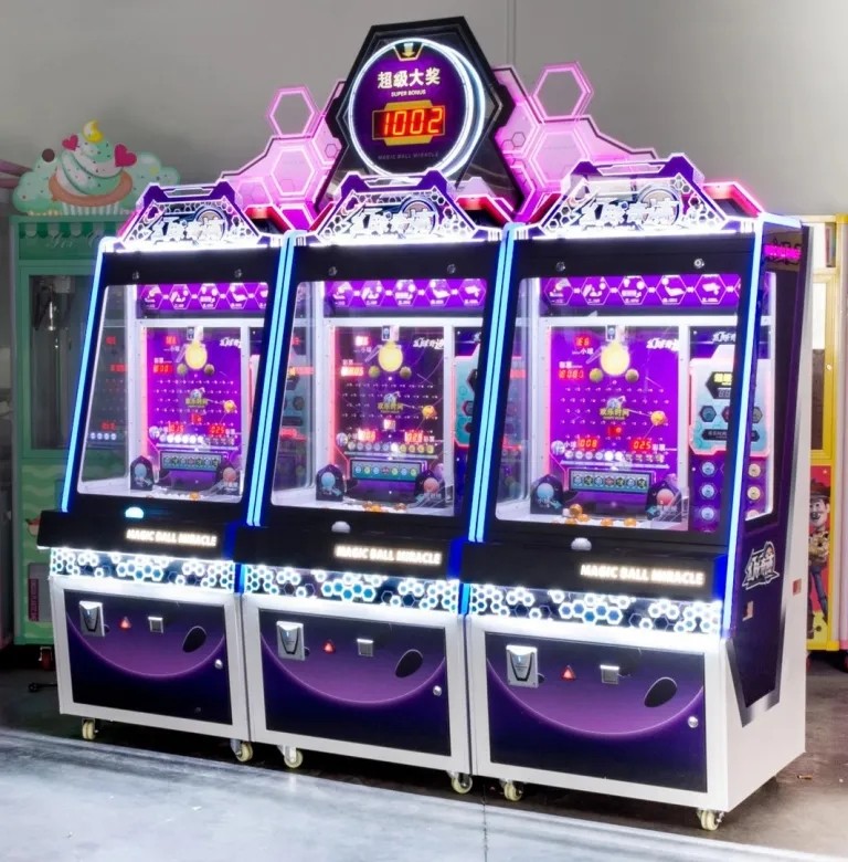 Magic Ball Pushing Redemption Game Machine Coin Operated For Indoor Game Center