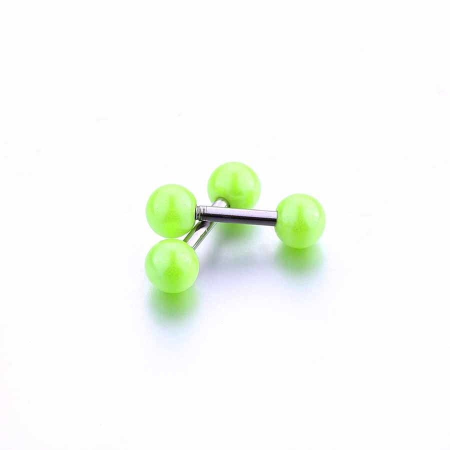Candy Color Stud Earrings Double Ball Sided Earrings for Women Ear Jewelry