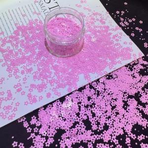 Wholesale Polyester Plum Blossom Flowers Nail Art Glitter Sequins Acrylic Powder Star Heart Bulk Bagged Minimum 1kg with 3mm Sequins from china suppliers