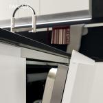 Minimalist Cabinet Designs Natural Wood Grain Stainless Steel Metal Modern