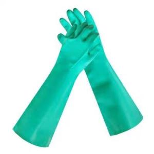 Wholesale 22mil Unflocked Gloves Nitrile Green XL XXL Heavy Duty Nitrile Gloves from china suppliers