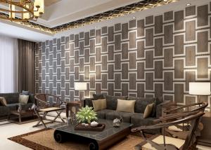 Wholesale Eco - friendly Waterproof Living Room Wallpaper , Embossed Vinyl Wallpaper from china suppliers