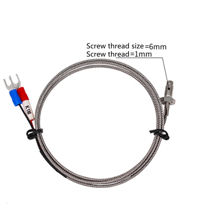 Temperature control instrument thermocouple K M6 screw thermostat sensor