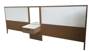 Wholesale Solid wood frame with upholstery king/queen size wooden headbaord for 5-star hotel bedroom furniture from china suppliers