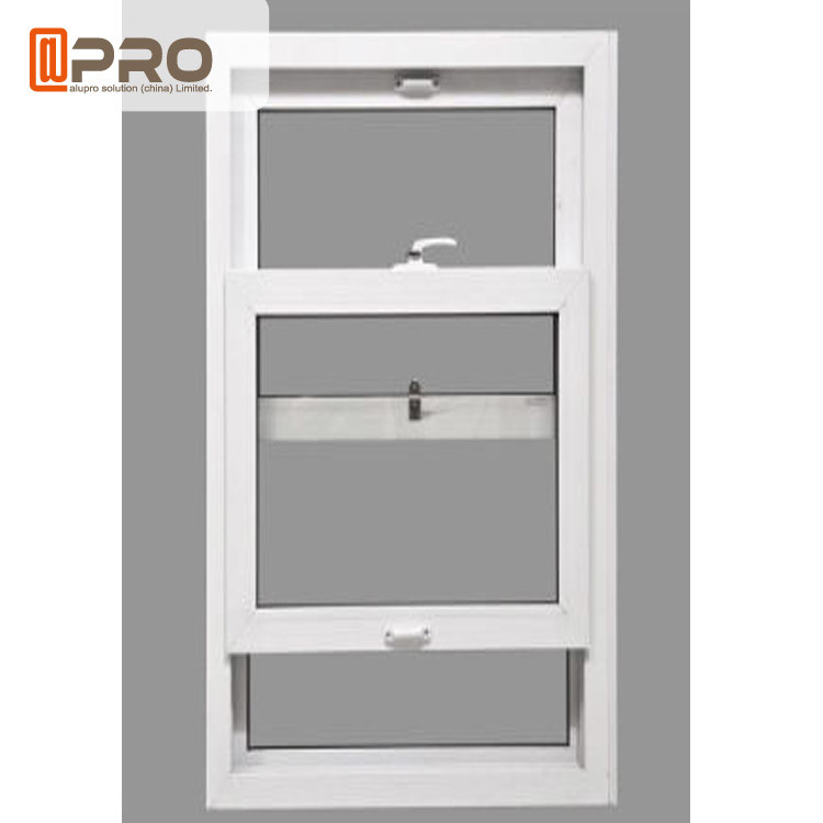 Customized Size Double Hung Aluminum Sash Windows Heat Insulation