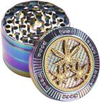 Portable Rainbow Color 2.5" Zinc Alloy Tea Leaves Grinder