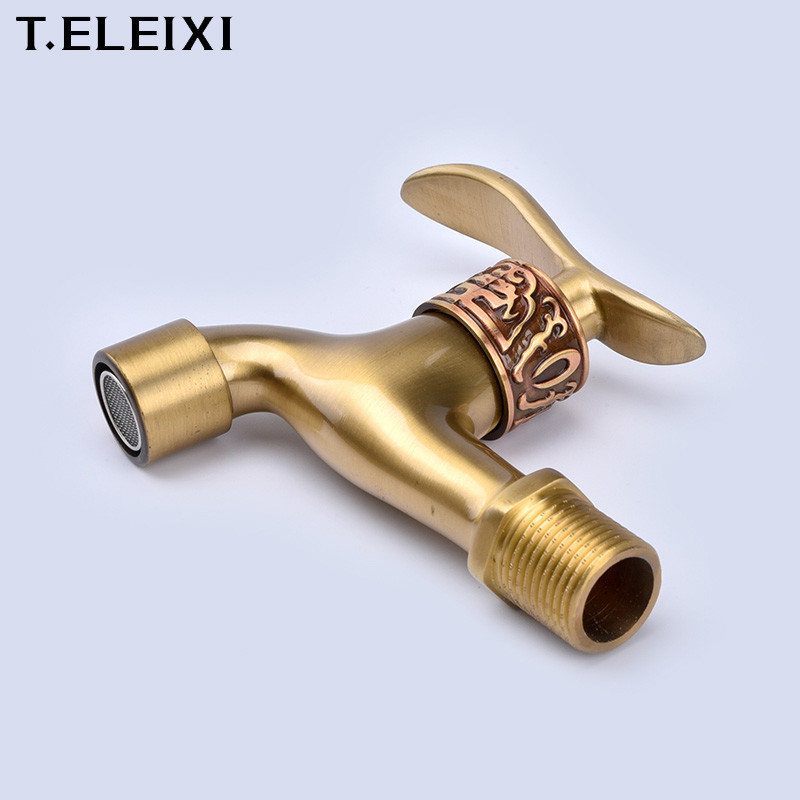 1/2 Inch Chromed Water Faucet Tap Brass Bibcock Wall Mounted