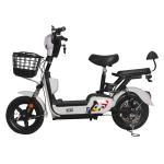 350W Brushless Electric Bike Scooter With Pedals 48V Lead Acid Battery And LED