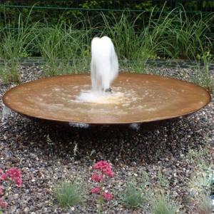 Wholesale 120cm Decoration Large Corten Steel Water Bowl For Garden Water Feature from china suppliers