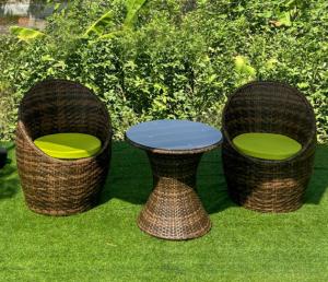 Wholesale Egg Shape Modern Rattan Dining Set Patio Outdoor Rattan Wicker Furniture Sets from china suppliers