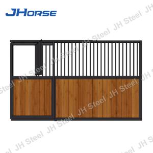 Wholesale Bamboo Wood Luxury Horse Stall Fronts , Horse Stable Stall Sliding Door from china suppliers