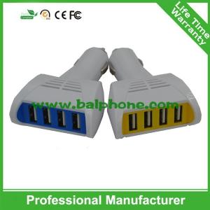 Wholesale New arrive 2016 5V 9.6A wholesale USB Car Charger, 4 USB Car Charger for smartphone from china suppliers