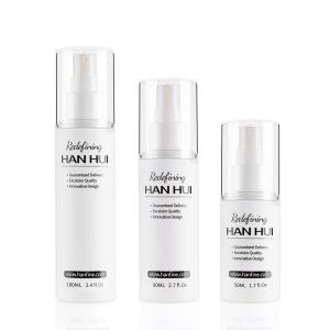 Wholesale Round Cosmetic Bottles 50ML 80ML100ml PET Bottle With Over Cap from china suppliers