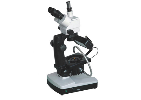 Jewelry Identification Dark Field Microscope With Camera Gemological Polarizing Gem