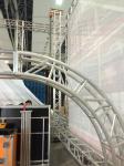 Stage Screw Aluminum Square Truss , Silver Tube Truss System