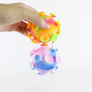 Wholesale Multi Colored Baby Silicone Toys Suction Cup Ball For Children Party from china suppliers