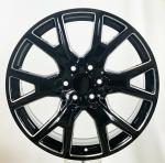 26 Chevrolet Replica Wheels Black Milled Rims Fit Yukon Sierra Tahoe Silverado