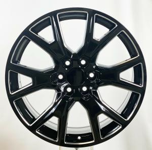Wholesale Gloss Black Milled Chevrolet Replica Wheels 2000-2021 22 Inch Tahoe Replica Wheels from china suppliers