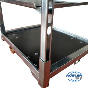 Wholesale 1020mm Silver Danish Trolley Danish Flower Trolley Euro Racks Q235 Material from china suppliers