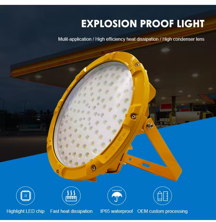 IP65 Waterproof Flameproof Led Light Explosion Proof Lamp 200w 240w 300w