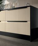 Modern Modular Kitchen Cupboard European Style PET Waterproof Kitchen Cabinets