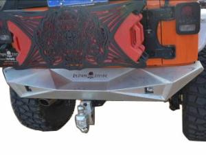 Wholesale Jeep Wrangler JK Aggressive Rear Bumper Steel &amp; Alumiimum Black Powder-Coated from china suppliers