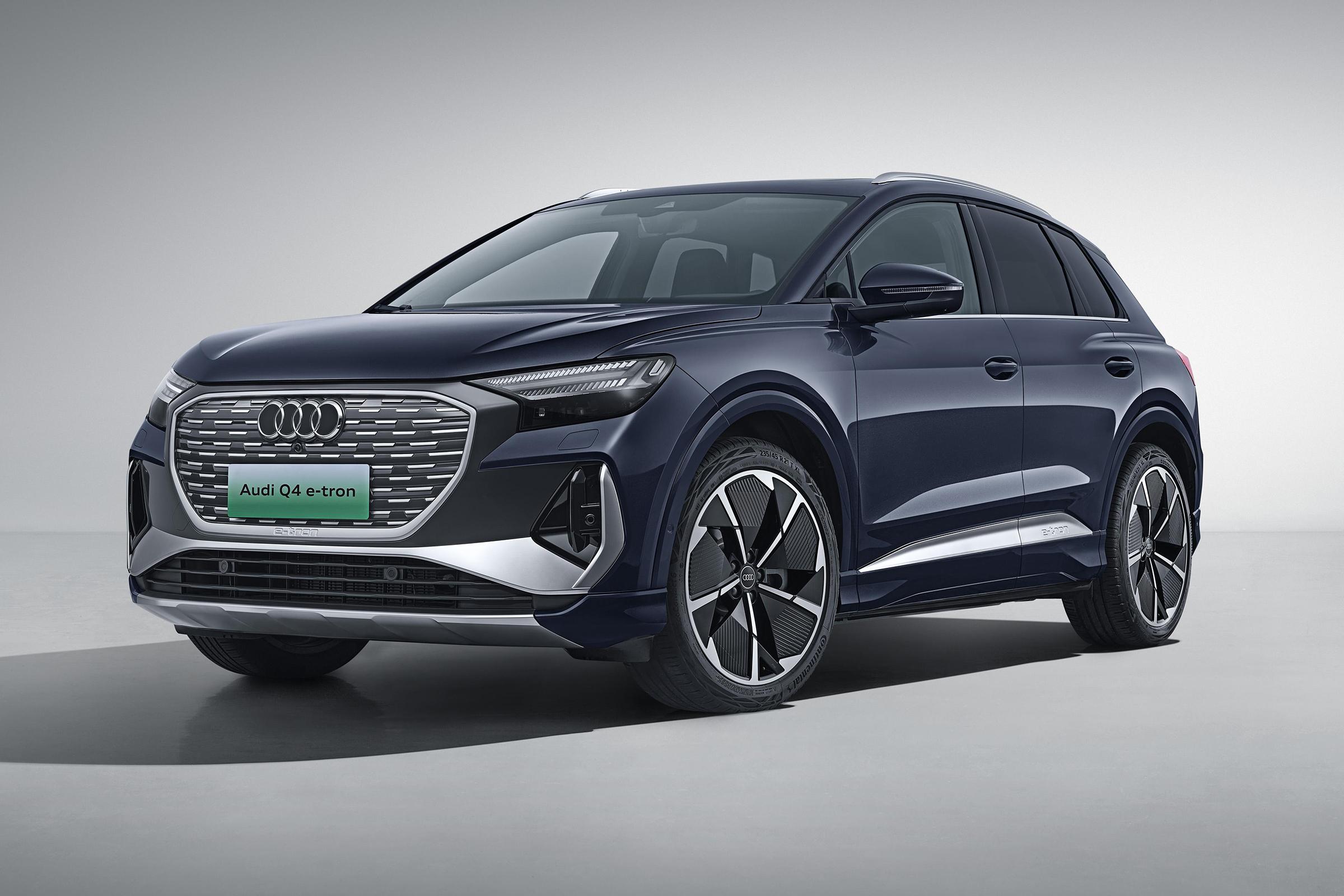 High Speed 2023 2024 Au-di Q4 E-tron Arrivals Electric Vehicles with 543-605km Range and 4588*1865*1626mm Dimensions