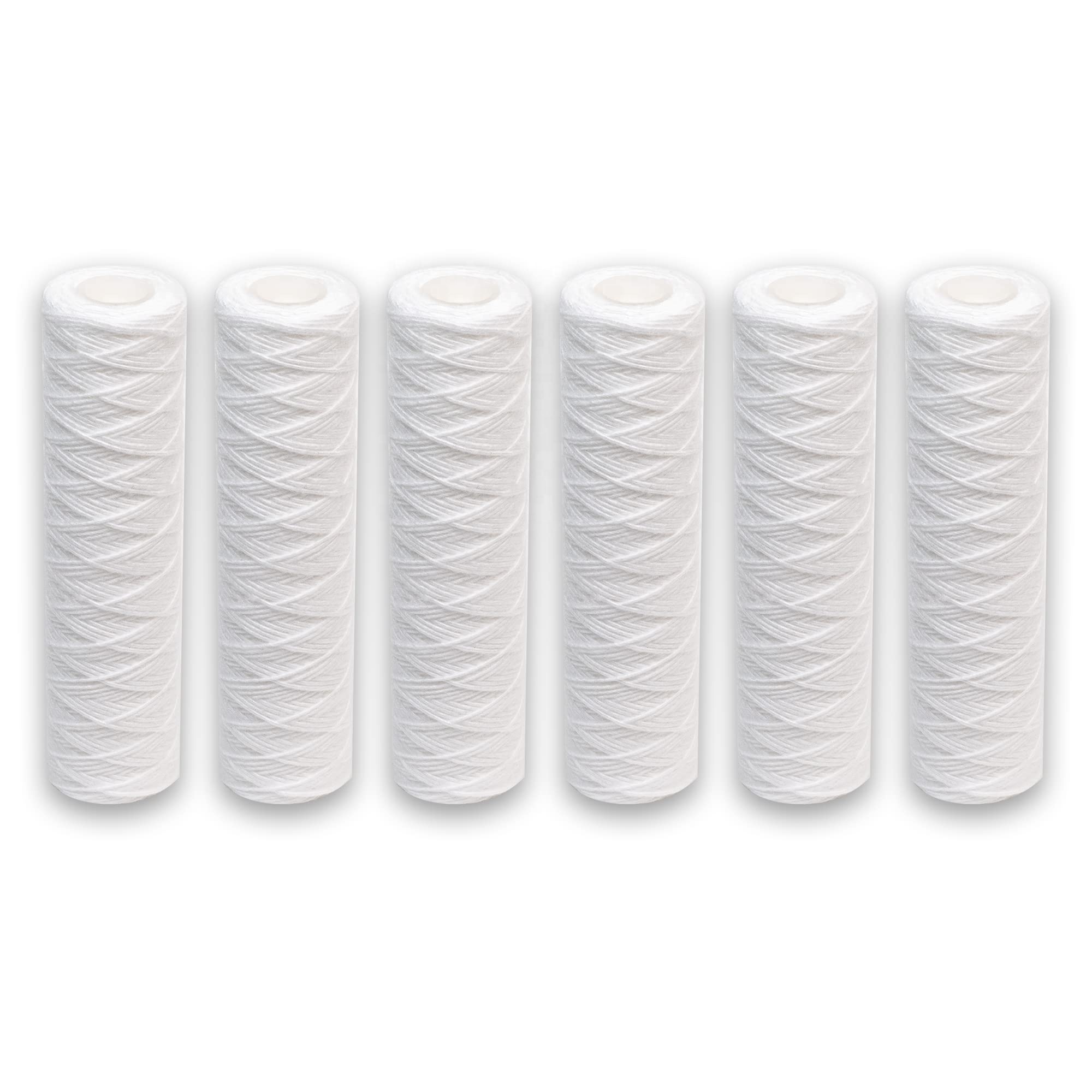 PP 0.5 Micron String Wound Filter Cartridge 115mm Diameter for 500L/Hour Productivity
