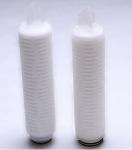 PP / PTFE / PES 10 Inch 0.1 Micron Pleated Filter Cartridge For Water Treatment