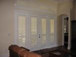 100% basswood french door shutters for door and windows with handle