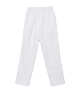 Wholesale 155 GSM Plain Woven Unisex Nurse White Pants Medical Uniform Anti-bacteria Wrinkle-free from china suppliers