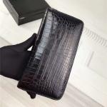 Authentic Crocodile Belly Skin Men's Large Card Wallet Genuine Real Alligator
