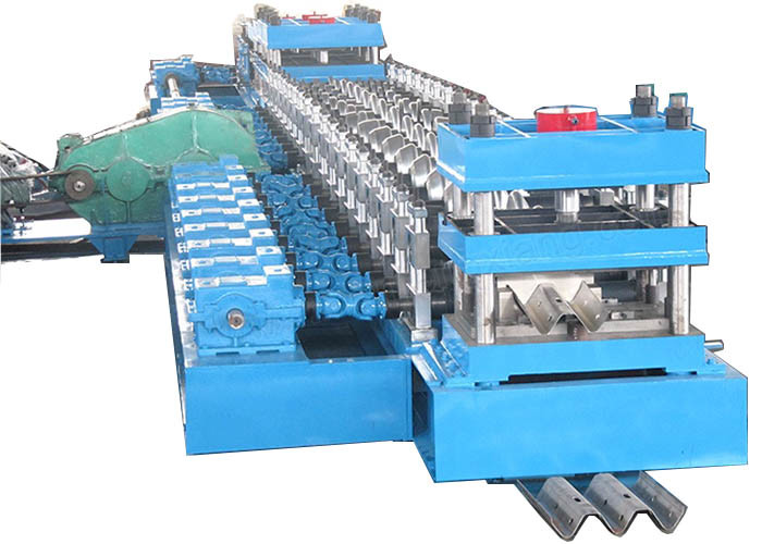 PLC Control Highway Guardrail Roll Forming Machine Pressure 12Mpa Weight 17 T