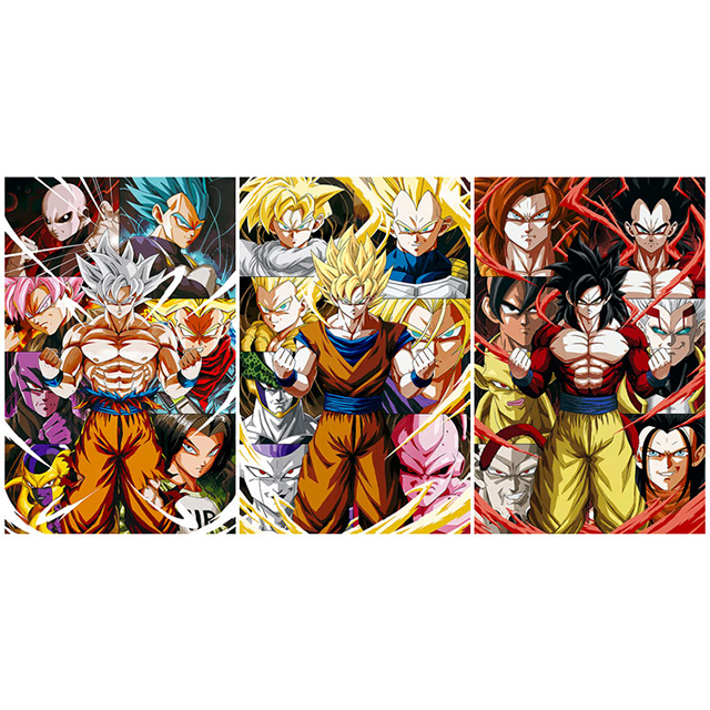 Triple Transition Flip Anime Poster 11''X17'' Dragon Ball Z Anime 3D Posters For Home Decoration