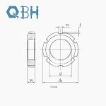 DIN70852 Round Nut Customized Slotted Locking Plate Groove Spare Bearing