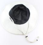 Casual Hiking Fishing Boonie Bucket Hat , Embroidery Logo Beige Bucket Hat